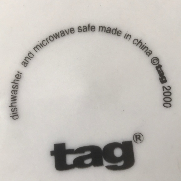 🏖️2/6.00🏖️ TAG 2000 edition collector plate, cookies w Santa - Picture 6 of 8